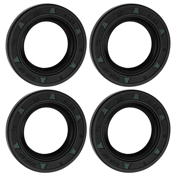 LT Easiyl 4 Stück Rasenmäher Kurbelwellendichtring Kurbelwellendichtung 25x41,25x6mm Kompatibel mit