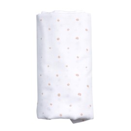 Motherhood Swaddling Cloth XXL GOTS Certified 100% Organic Cotton 130 x 130 cm Spots Apricot