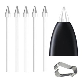 5 PCS Galaxy Tab S10 S Pen Soft Tips/Nibs Compatible with Galaxy Tab S10 / S10 Plus/Tab S10 Ultra S Pen Replacement Tips/Nibs with Tools (S10/S10+/S10 Ultra White*5)