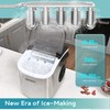 EUHOMY Countertop Ice Maker Machine with Handle, 26lbs Per Day,