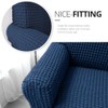 NICEEC Loveseat Slipcover Blue Loveseat Cover 1 Piece Easy Fitted