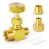 GASHER 1Pcs Brass Replacement Control Needle Valve 1/4" Female NPT