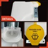 A-Premium Windshield Washer Reservoir with Washer Pump/Cap/Hose Compatible with Select