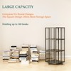 OSCHF Square Rotating Bookshelf Tower - 360 Spinning Display Corner