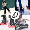 4pcs Snowshoe Straps, 9x0.8 Inch Snowboard Binding Straps Adjustable Ski
