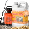Rock Glue for Landscaping with Sprayer, Ready-to-Use 1Gallon Mulch Glue