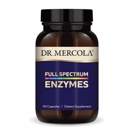 Dr. Mercola, Suplemento Dietético De Enzimas De Espectro Completo, 30 Porciones - 90 Cápsulas