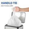 Small Trash Bags with Handles 2 Gallon 50 Count White