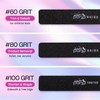 Professional Nail Files Grit 80/80, Jumbo Size Black/Pink Rectangle (50pcs