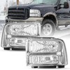 SOCKIR Headlight Assembly Fit for 1999-2004 F250 F350 F450 F550