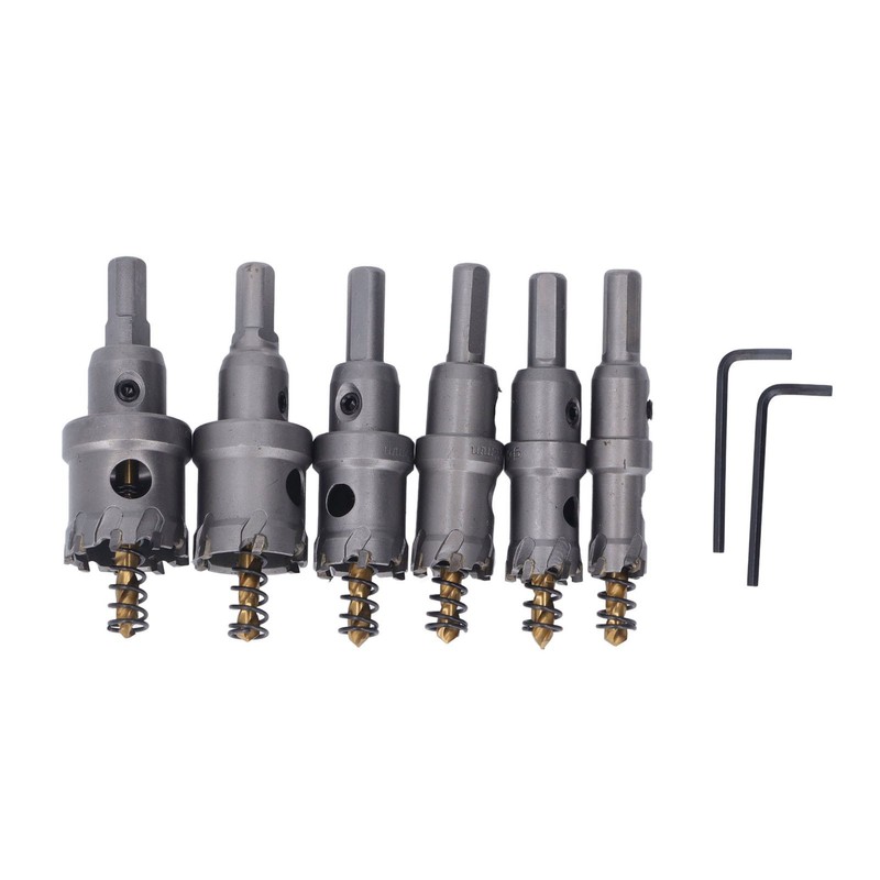 6PCS Set Carbide Hole Saw Kit 16 to 32mm TCT