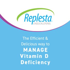 Replesta 50,000 IU Vitamin D3 Cholecalciferol, for Vitamin D Deficiency, Once-Weekly Chewable Wafer, Non-GMO, Natural Orange Flavor, 8 Count (Pack of 1)