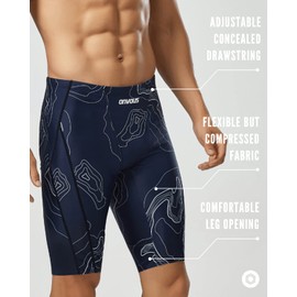 Onvous Pro - Traje de baño Deportivo de compresión para Hombre con cordón | Carreras y Entrenamiento | Rápido, Flexible, cómodo, UPF 50, Talla 28-38