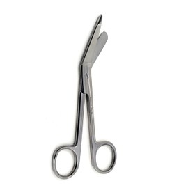 Lister Bandage Scissors 5.5", Made of Premium quality Stainless Steel Ideal Gift for Nurses, Medical Students, Paramedics, Doctors, Home Stainless Steel (Silver)