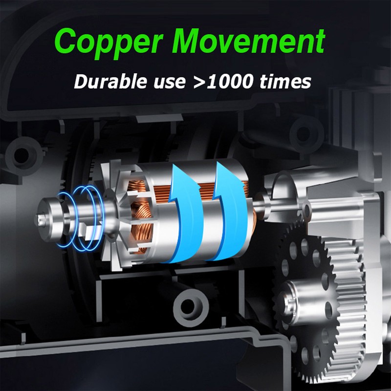 Portable Auto Air Pump Compressor Tire Inflating Tool with 3