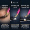 Professional Eyelash Tweezers, Precision Tweezers with Curved Fiber Tip, Eyelash