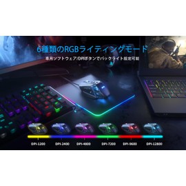 QYD Q300 PRO Gaming Wall Weight Adjustable Wired Mouse, RGB LED PC Mouse 12800 DPI 7 Program Buttons Ergonomic Design Optical USB Wired Gaming Works with Windows XP, 10, 8, 7, Mac OS, Linux, 1.67m