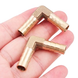 WANGCL 10PCS brass hose fittings 8mm gas fittings 90 degree hose connector for Air water oil gas fuel hose connections