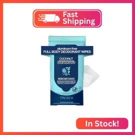 Please reach out to seller to confirm compatibilit Pacifica Beauty Coconut Milk & Essential Oils Underarm Deodorant Wipes, Helps Re
