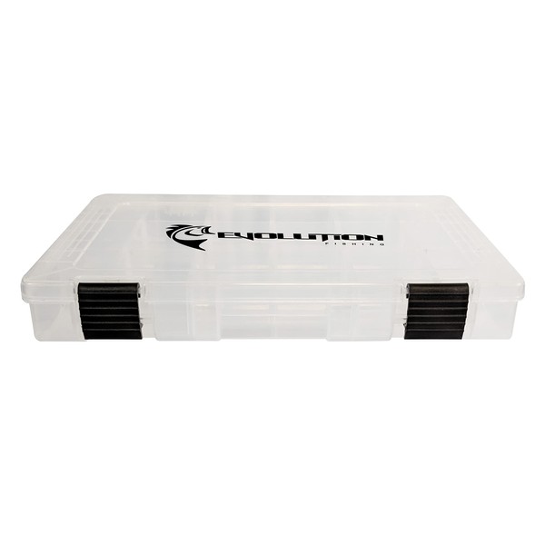 Evolution Outdoor 3600 Clear Fishing Tackle Tray Box with Removable