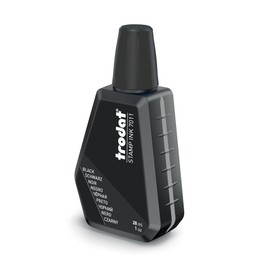 Trodat 7011 Black Stamp Pad Ink - 28ml - Ideal For Re-Inking Your Traditional Hand Stamp Pad
