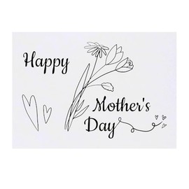 'Happy Mother's Day' Temporary Tattoo - Water Resistant, Skin-Safe, Non-Toxic Transfer (TO00083561)