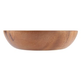 Nimoa Wooden Bowl, Solid Acacia Wooden Bowl for Salad, Soup, Rice, Handmade Wooden Bowl, Kitchen Utensils (20 x 4.5 cm)