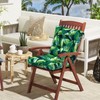 LVTXIII Outdoor Solid Low Back Cushion, Patio Tufted Replacement Rocking