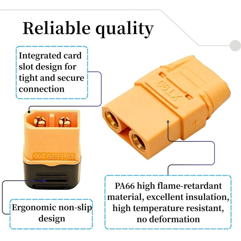10AWG High Current Connector Adapter Combo (5cm Wired + Wireless