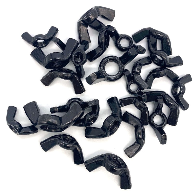 Yoliko 26 Pcs 4 Sizes 3/16",1/4",5/16",3/8" Wingnuts, Quality Carbon Steel