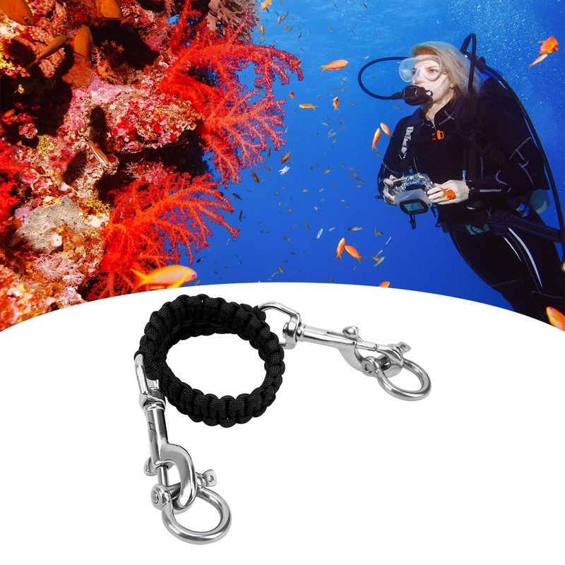 Diving Camera Lanyard Corrosion Rust Resistance 360° Flexible Rotation Diving
