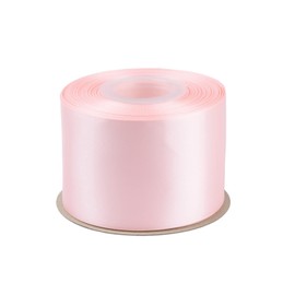 2-1/2" X 25 Yards Double Faced Satin Ribbon Lt. Pink Polyester Ribbon for Gift Wrapping Wedding Decoration Floral Arrangement Crafts