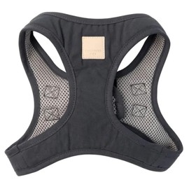 FuzzYard Life Step in Dog Harness | Size L | Stylish Premium Cotton Design in Slate Grey Perfect for Everyday Walks