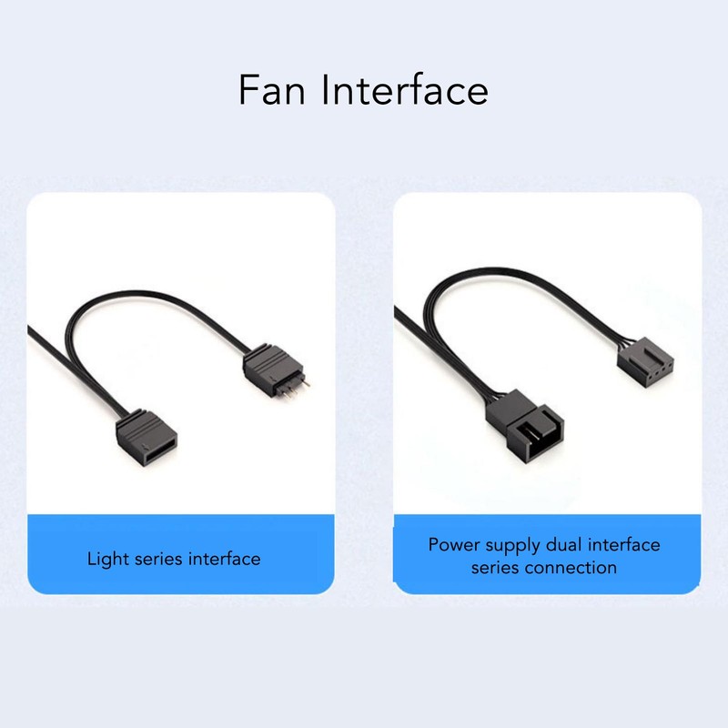 ARGB Chassis Fan 140x140x25mm Synchronized Light Quiet Heat Dissipation Cooling