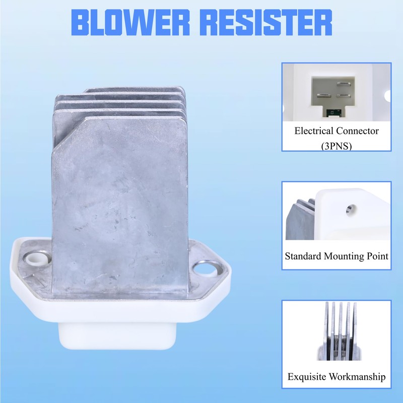 HVAC Heater Blower Motor and Resistor Fan Assembly Compatible with