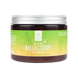 BitterLiebe Fibre complex powder with inulin and psyllium seeds for daily fibre intake - for healthy digestion and intestinal health