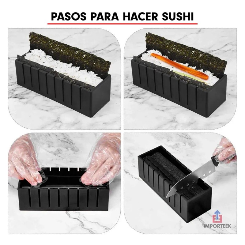 Herramienta De Sushi, Molde Para Hacer Sushi Rollos 11 Pzs