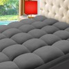 ELEMUSE Queen Grey Cooling Bamboo Viscose Mattress Topper for Back