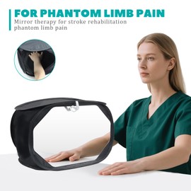 Mirror Therapy Box for Hand Stroke and Hand Rehabilitation, Hand Rehabilitation Equipment, Lightweight Foldable Design, Hand Recovery Aid for PLP, CRPS, Nerve Injury Recovery
