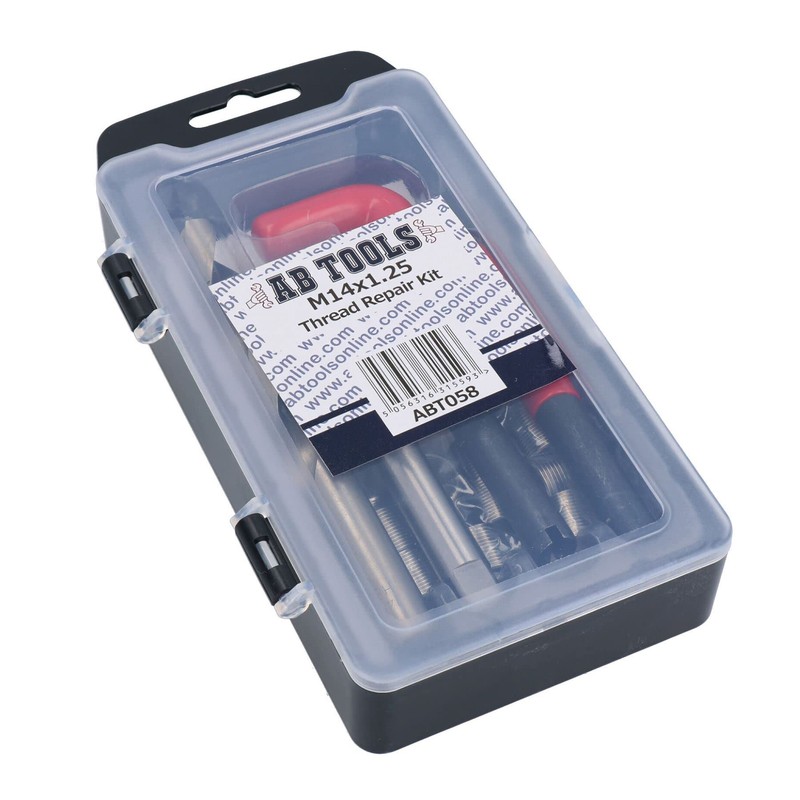 AB Tools M14 x 1.25mm Thread repair kit/helicoil 15pc set