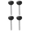 QUARKZMAN Pack of 4 Knurled Screws with Thread M6 x