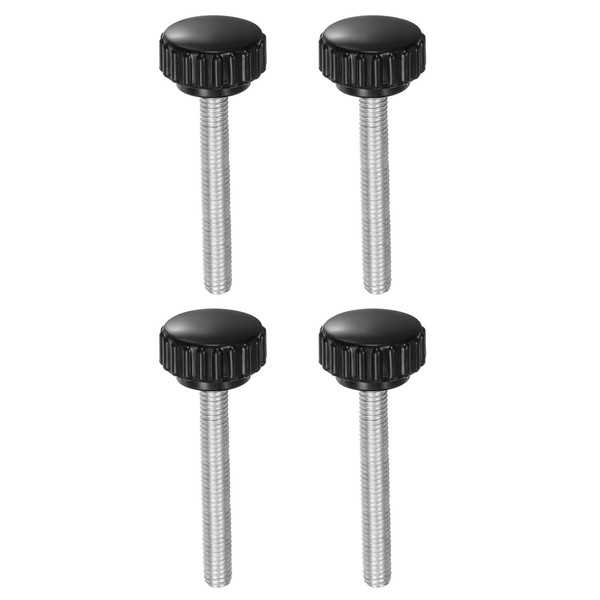 QUARKZMAN Pack of 4 Knurled Screws with Thread M6 x