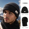 Men's Balaclava Mask Hat: Autumn/Winter Wool Knitted Windproof Face Cover Free Size/Navy 10ea