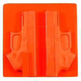 American Safety Props - Non-Functional Solid Polymer Holster Molding Gun Prop - (Split Board for Holster Making) - U.S.A. Made - Compatible with Glock 19 Gen 4