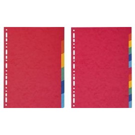 Exacompta Dividers Glossy Card A4 Pack of 12