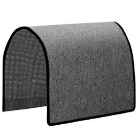 Zenhouse Sofa Arm Covers - Linen Couch Arm Covers for Chairs & Sofa, Anti-Slip Furniture Protector - Dark Grey (Set of 2)