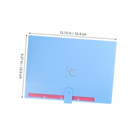 Operitacx 2 Stück Kunststoff-fächerordner, Dokumenten-organizer, Ordner, Dokumenten-organizer, Beutel, Mehrschichtiger Aktenhalter Für Büro Und Schule