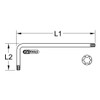 KS Tools 151.2352 Torx Allen Key, kurz, T45