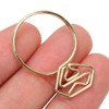 100Pcs Cute Paper Clips Ring Style Anti Slip Sturdy Electroplated