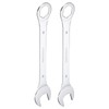 sourcing map 2Pcs Thin Combination Wrench Metric 32mm 6-Point Ended